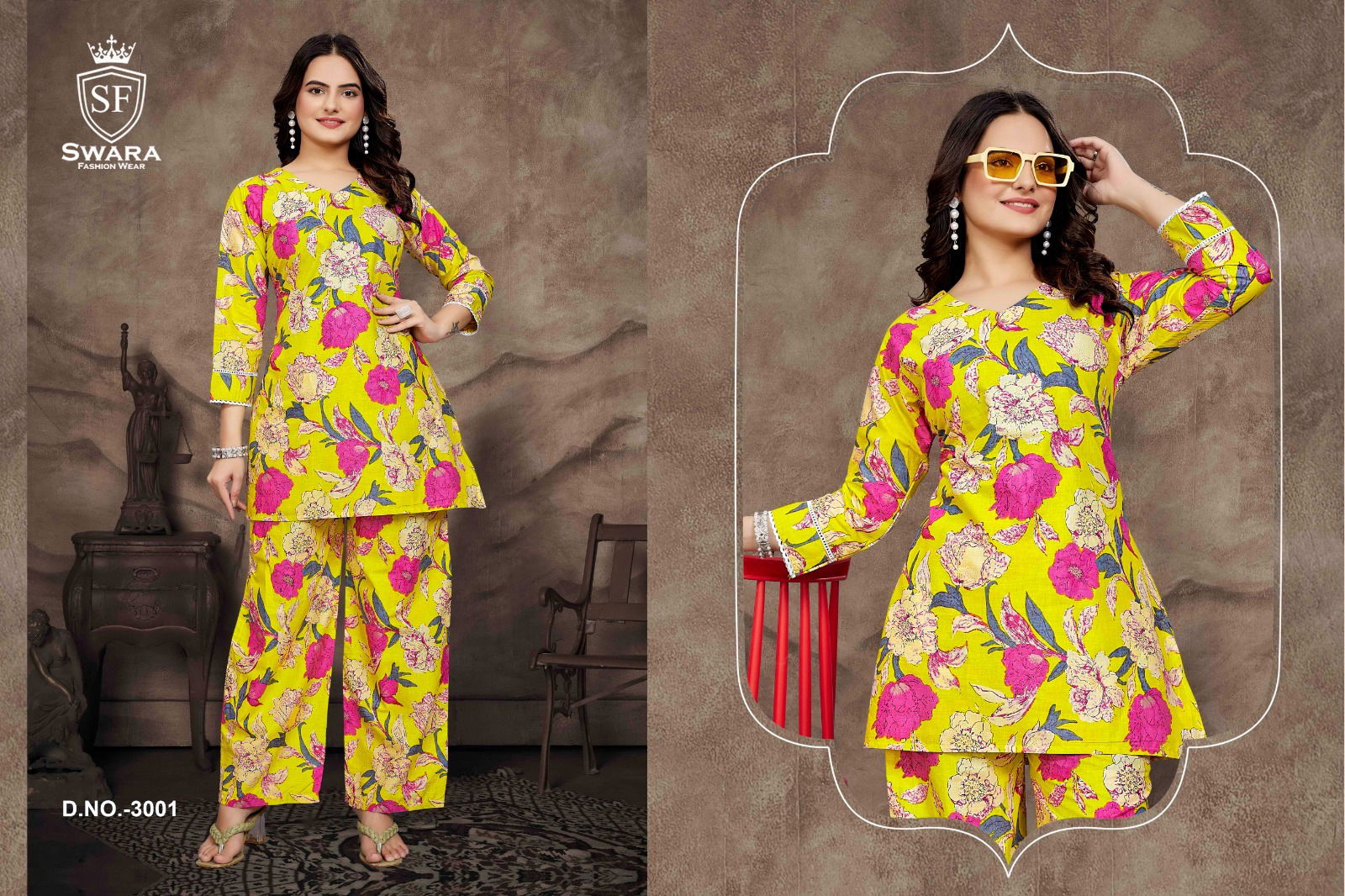 Swara Shree Vol 3 Jaipuri Prints Cambric Cotton Co Ord Set Wholesale Online